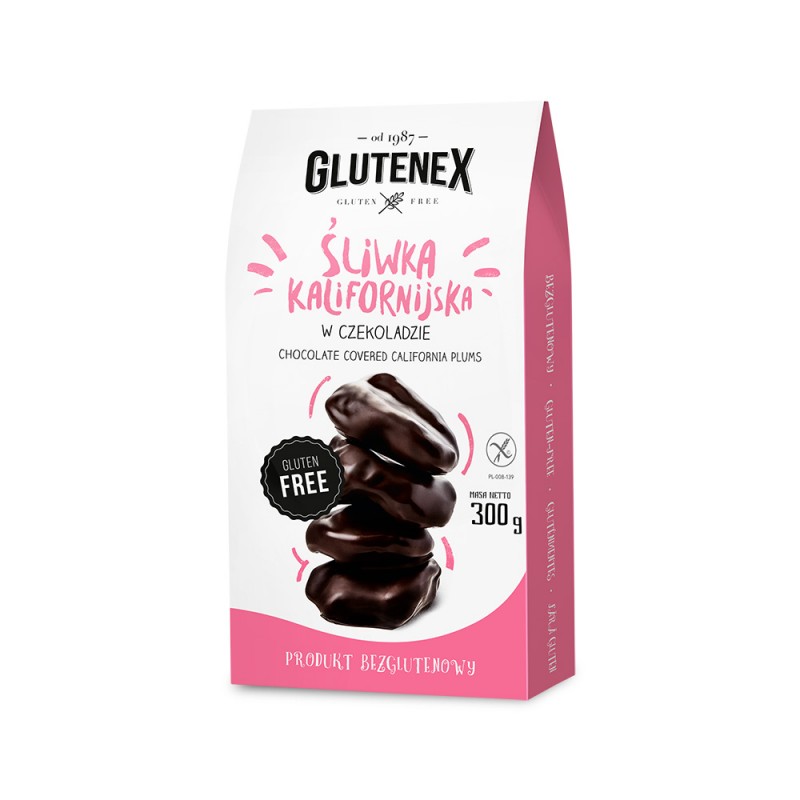 Śliwka kalifornijska w czekoladzie - Produkty Bezglutenowe - Glutenex